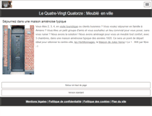 Tablet Screenshot of lequatorze.fr